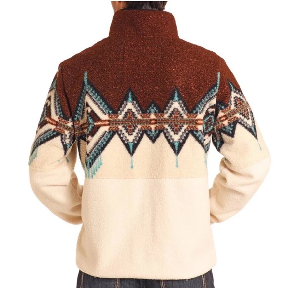 POWDER RIVER MEN'S DARK BROWN BERBER PULLOVER Size XXL - Picture 2 of 9